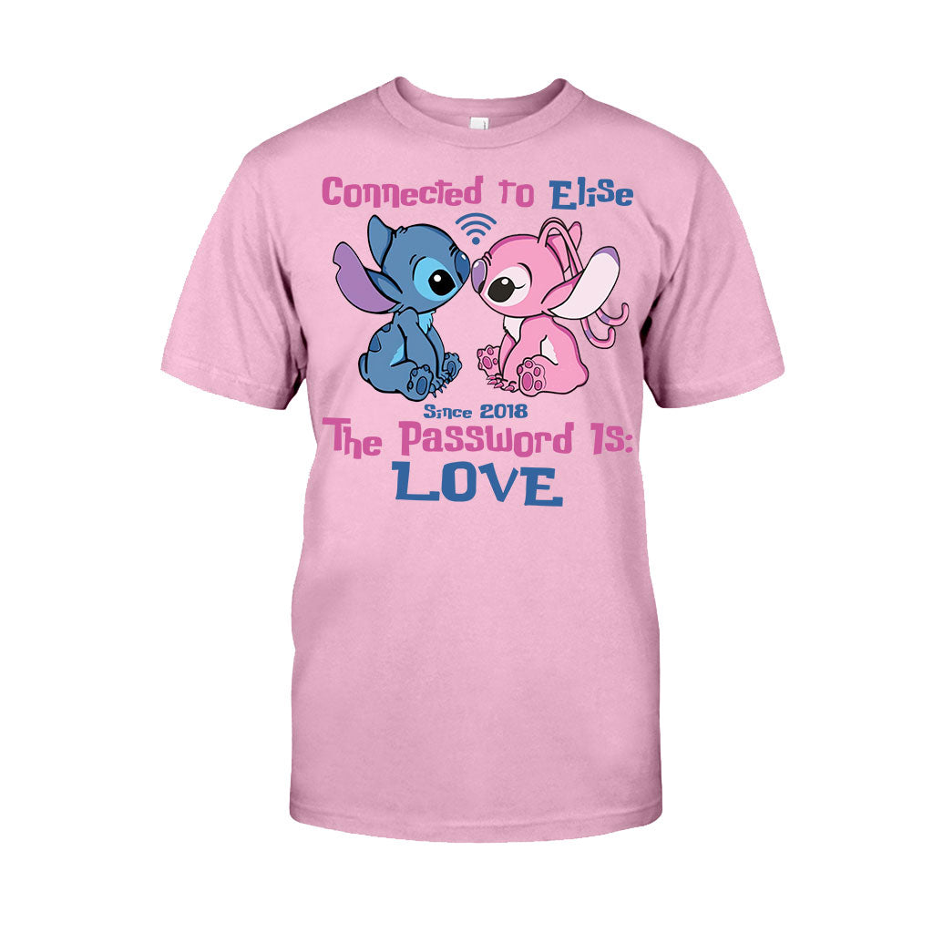 Connected To - Personalized Couple Ohana T-shirt and Hoodie