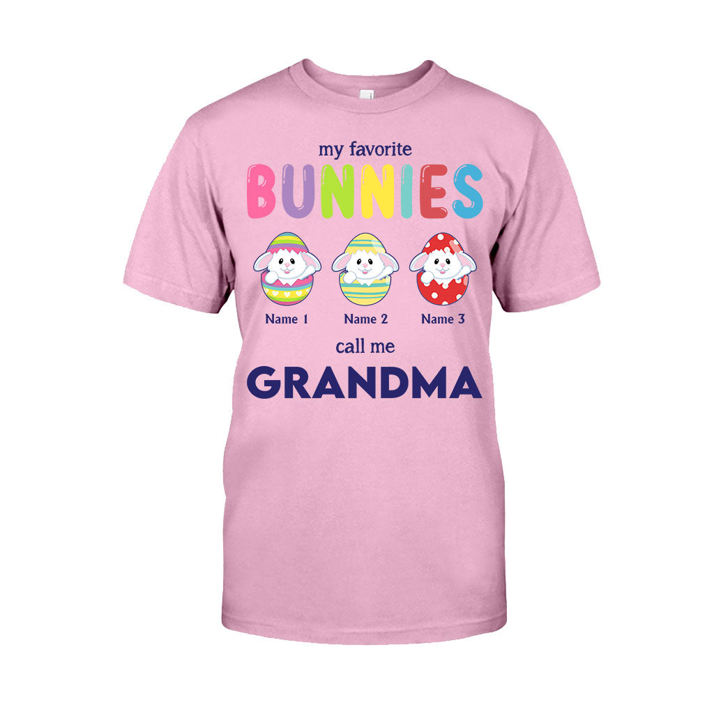 My Favorite Bunnies Call Me Grandma - Personalized Mother's Day Easter T-shirt and Hoodie