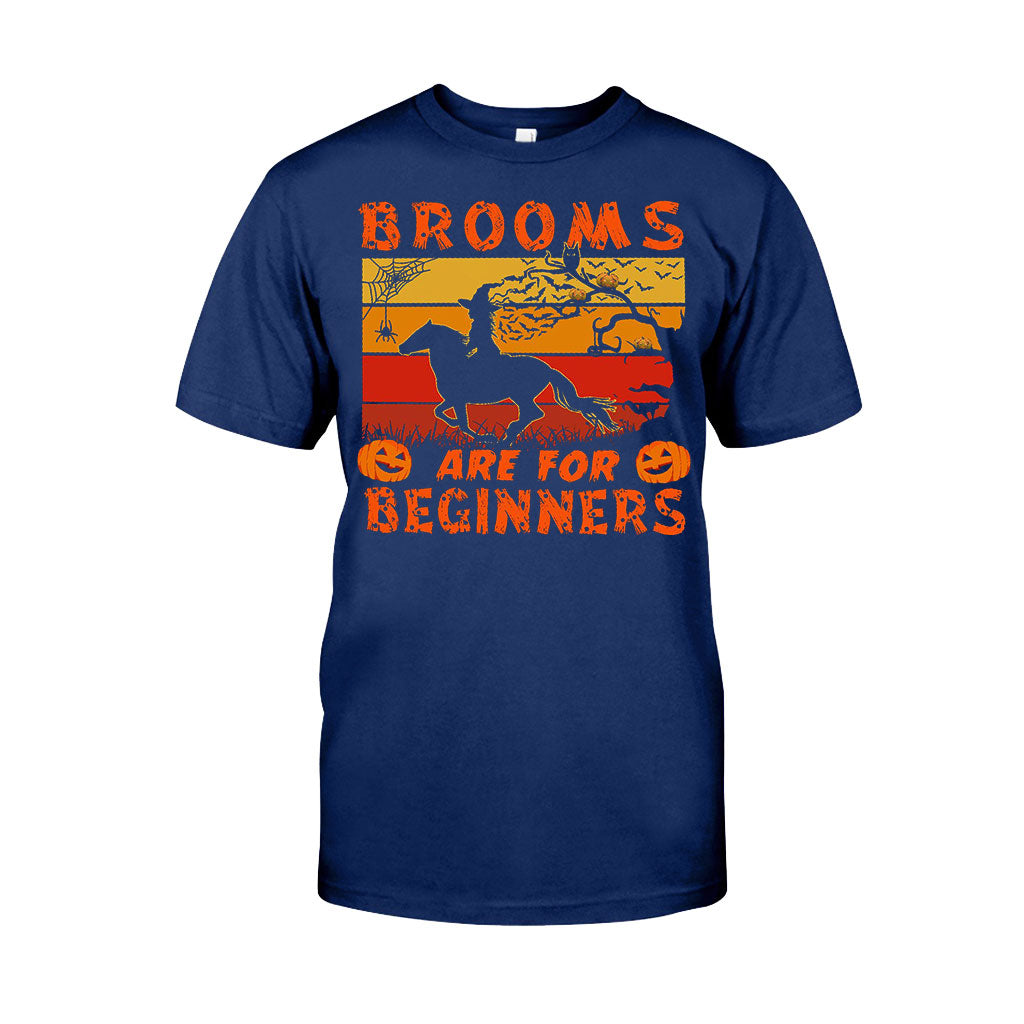 Brooms Are For Beginners Halloween  - Horse T-shirt And Hoodie 092021