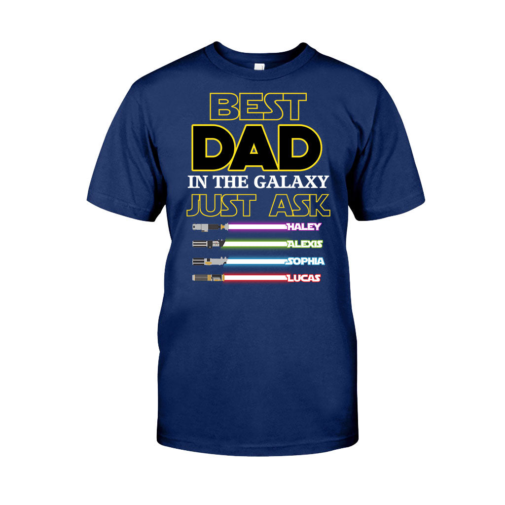 Best Dad In The Galaxy - Personalized Father's Day The Force T-shirt and Hoodie