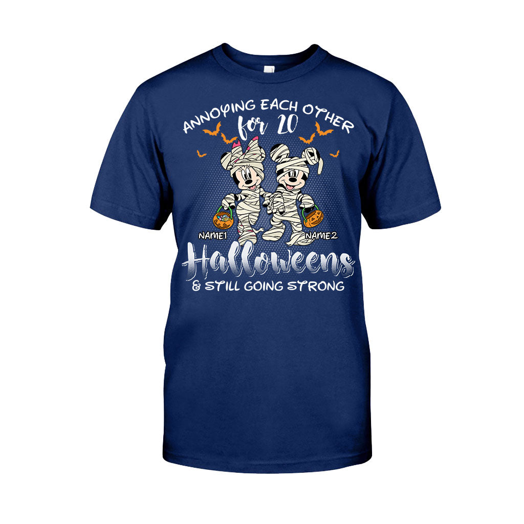 Annoying Each Other - Personalized Halloween Mouse T-shirt and Hoodie