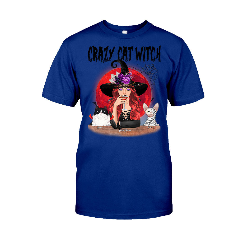 Crazy Cat Witch Personalized T-shirt And Hoodie 082021