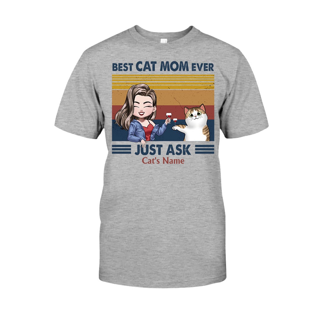 Best Cat Mom Ever - Personalized Cat T-shirt and Hoodie