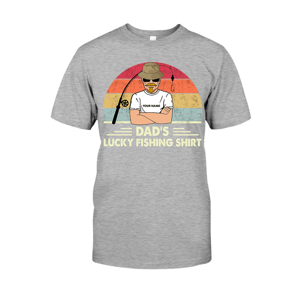 Dad's Lucky Shirt - Personalized Father's Day Fishing T-shirt and Hoodie