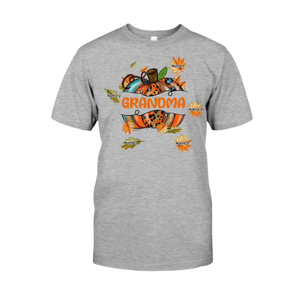 Grandma - Personalized Fall Grandma T-shirt and Hoodie