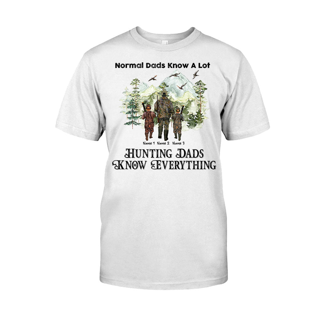 Hunting Dads Know Everything - Personalized Father's Day T-shirt and Hoodie