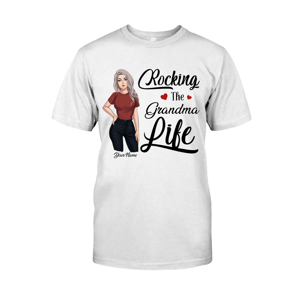 Rocking The Grandma Life - Personalized Mother's Day T-shirt and Hoodie
