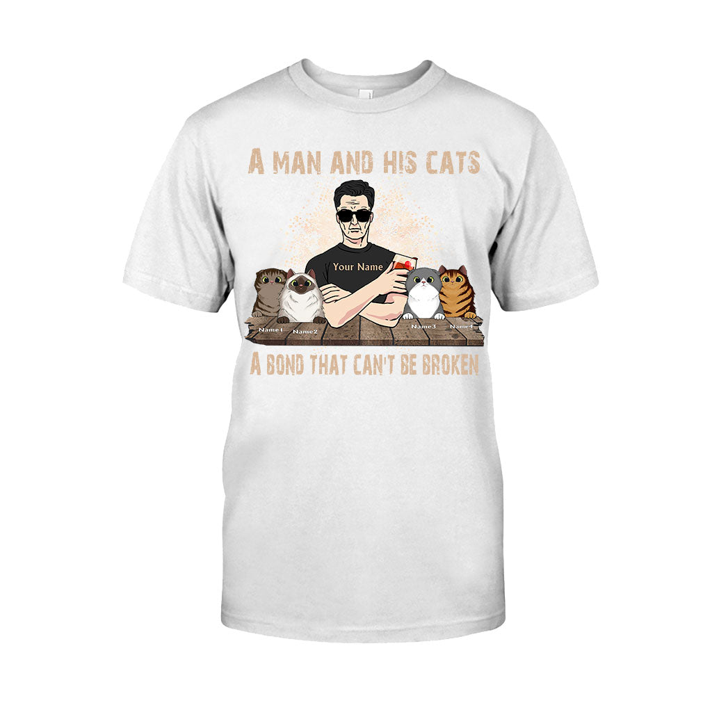 A Man And His Cats - Personalized Father's Day Cat T-shirt and Hoodie