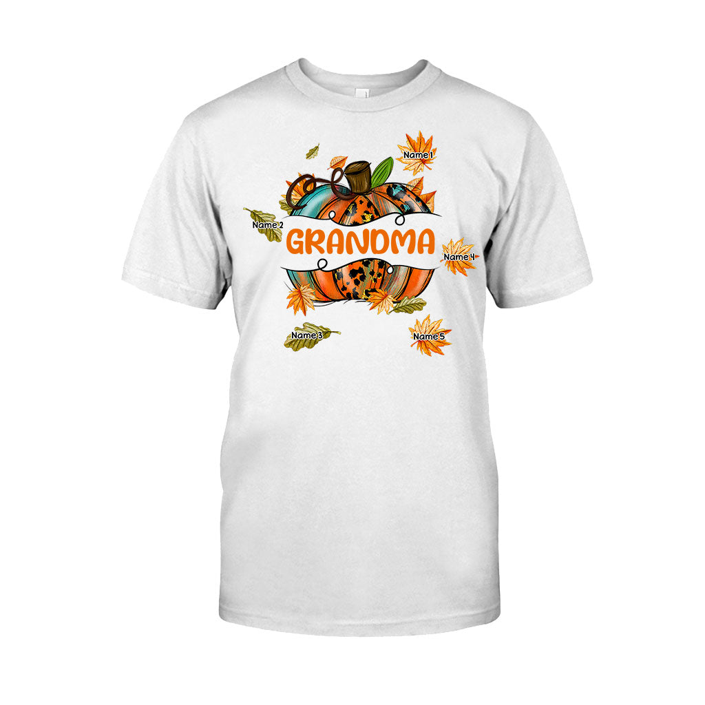 Grandma - Personalized Fall Grandma T-shirt and Hoodie