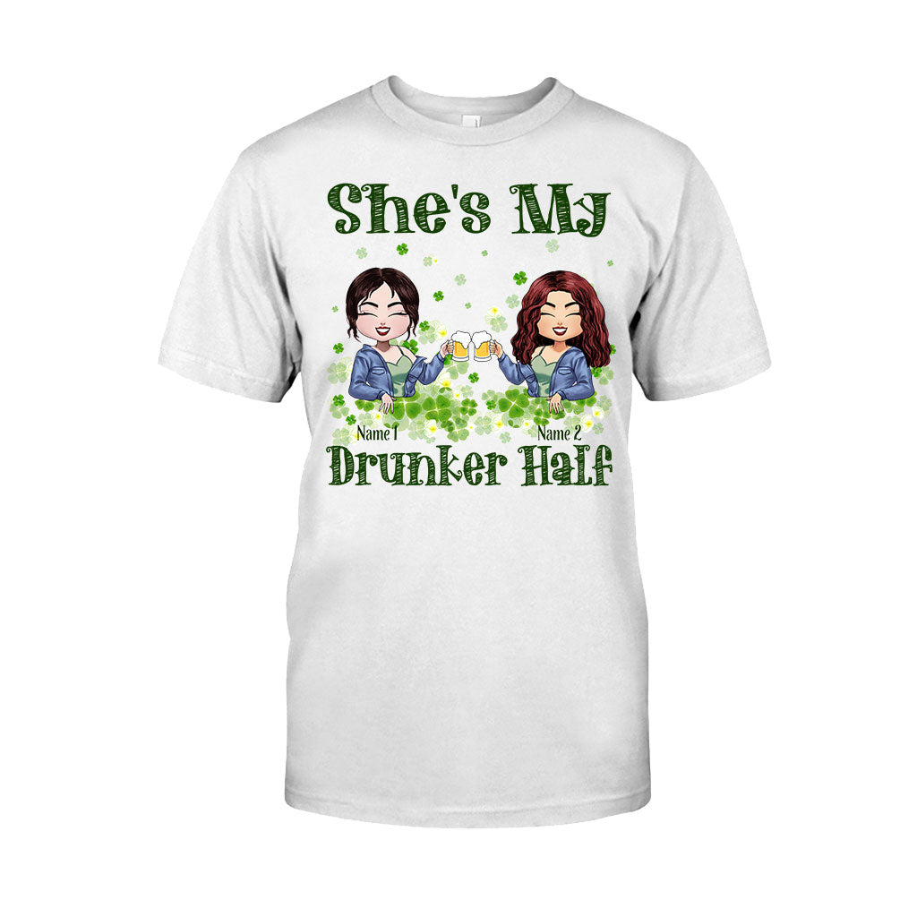 My Drunker Half - Personalized St Patrick's Day Bestie T-shirt and Hoodie