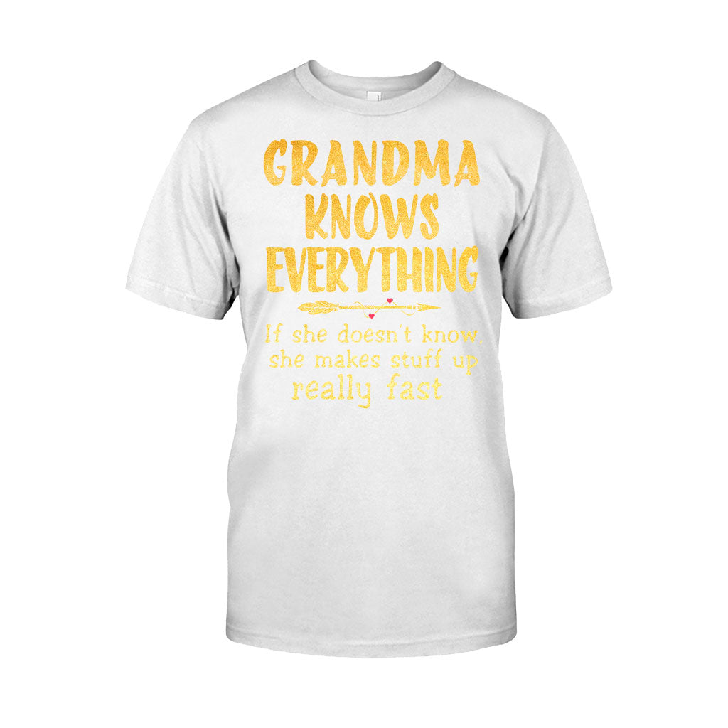 Grandma Knows Everything  T-shirt And Hoodie 072021