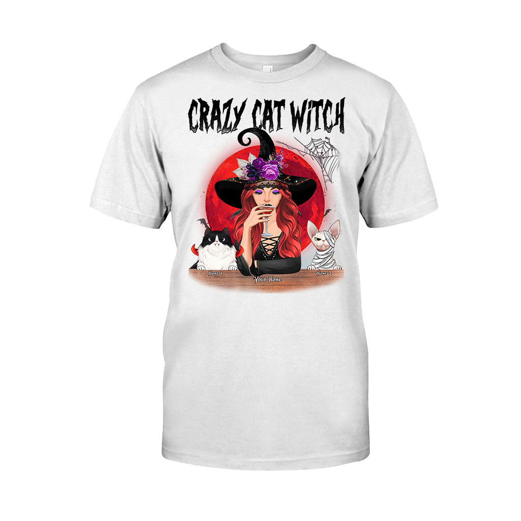 Crazy Cat Witch Personalized T-shirt And Hoodie 082021