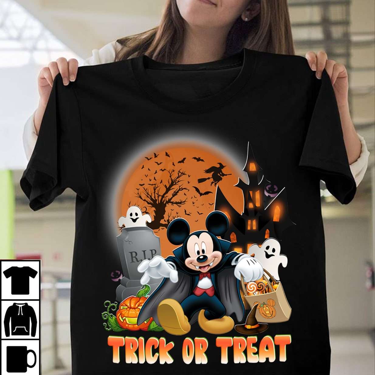 Trick Or Treat Mouse T-shirt and Hoodie 0823