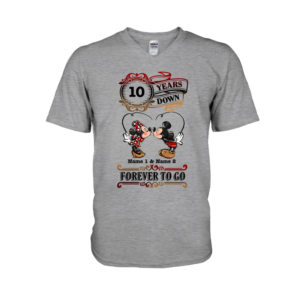 Forever To Go - Personalized Couple Mouse T-shirt and Hoodie