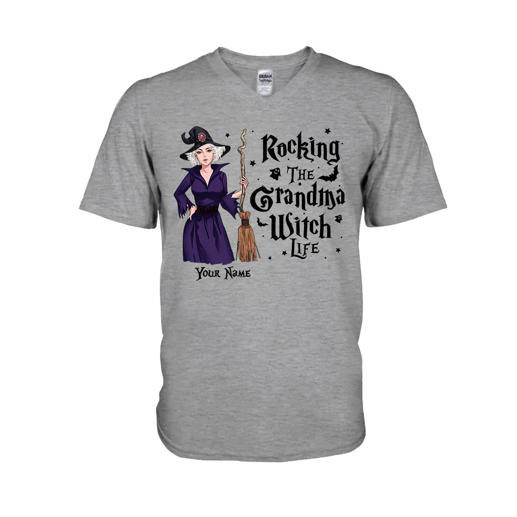 Rocking The Grandma Witch Life - Personalized Witch T-shirt and Hoodie