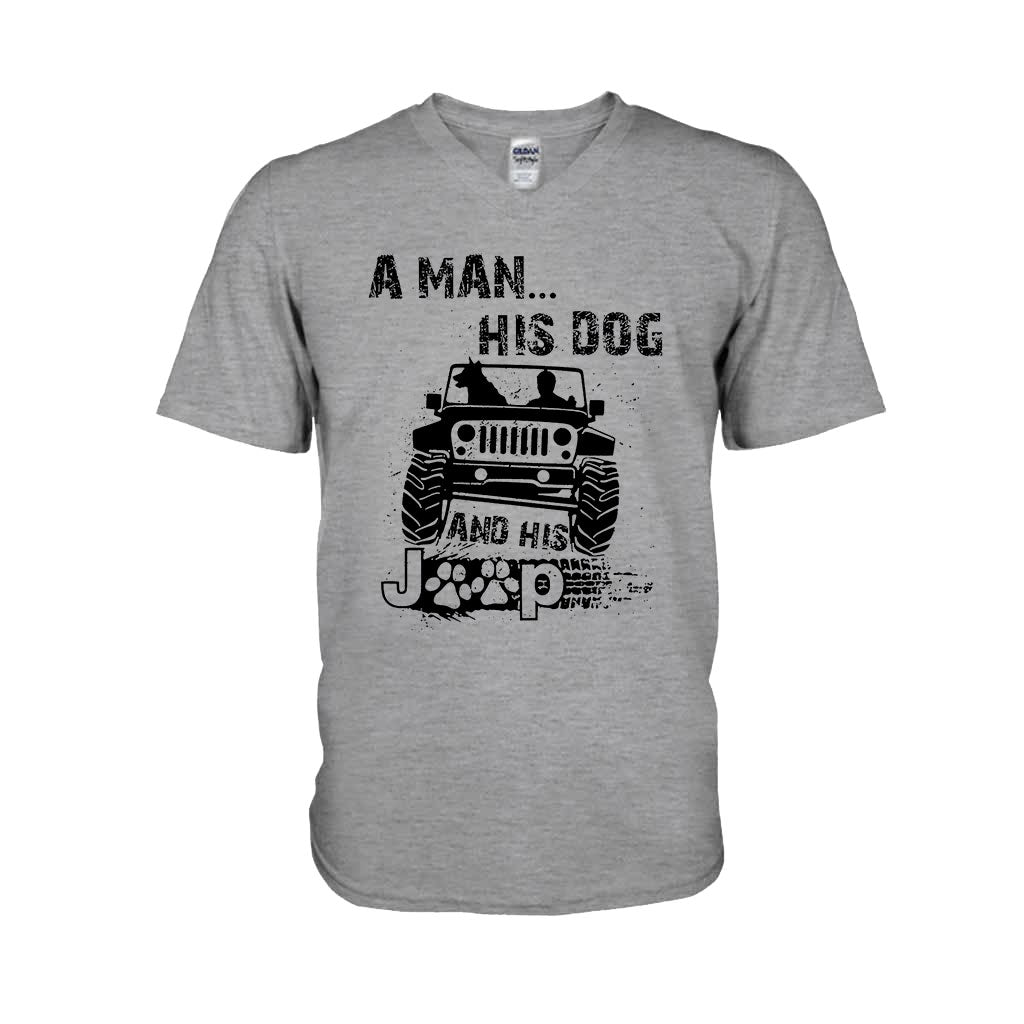 A Man His Dog And His Jp - Car T-shirt and Hoodie 1121