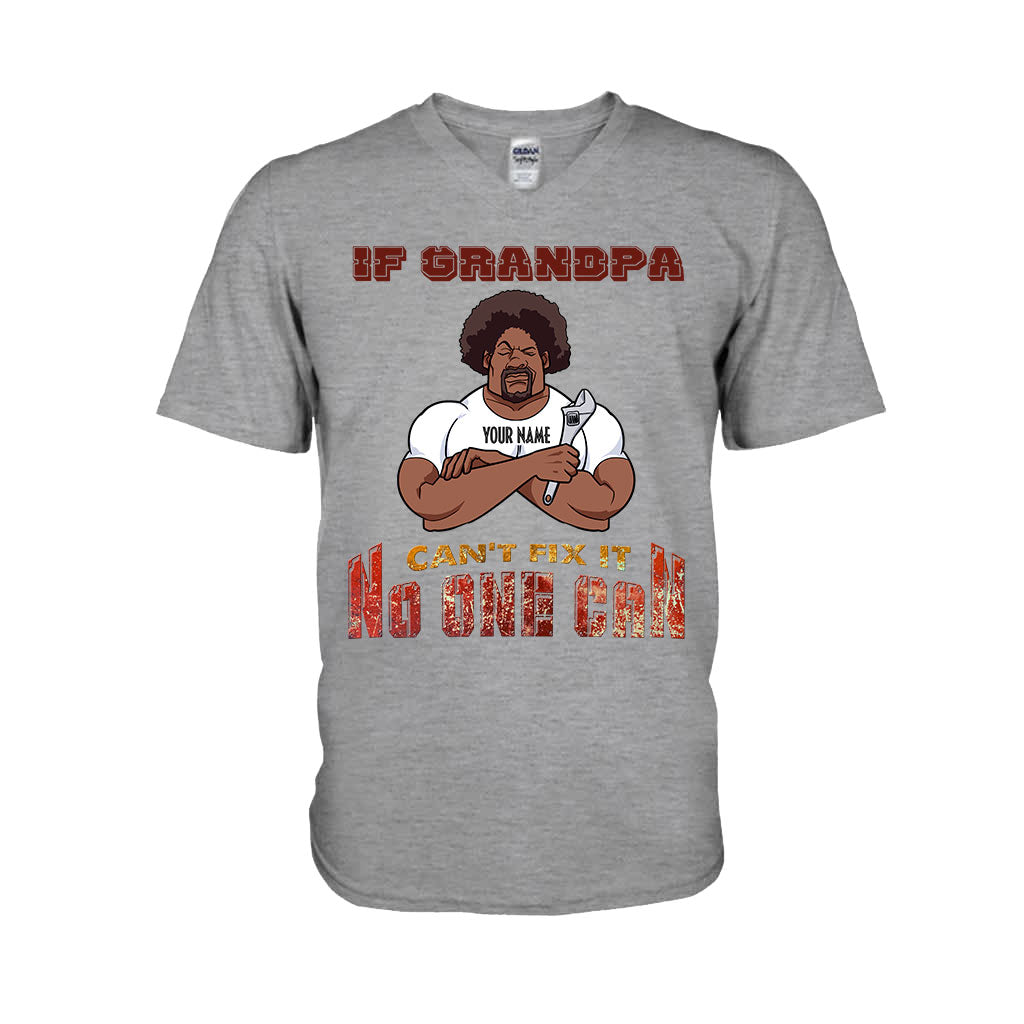 If Grandpa Can't Fix It - Personalized Father's Day T-shirt and Hoodie