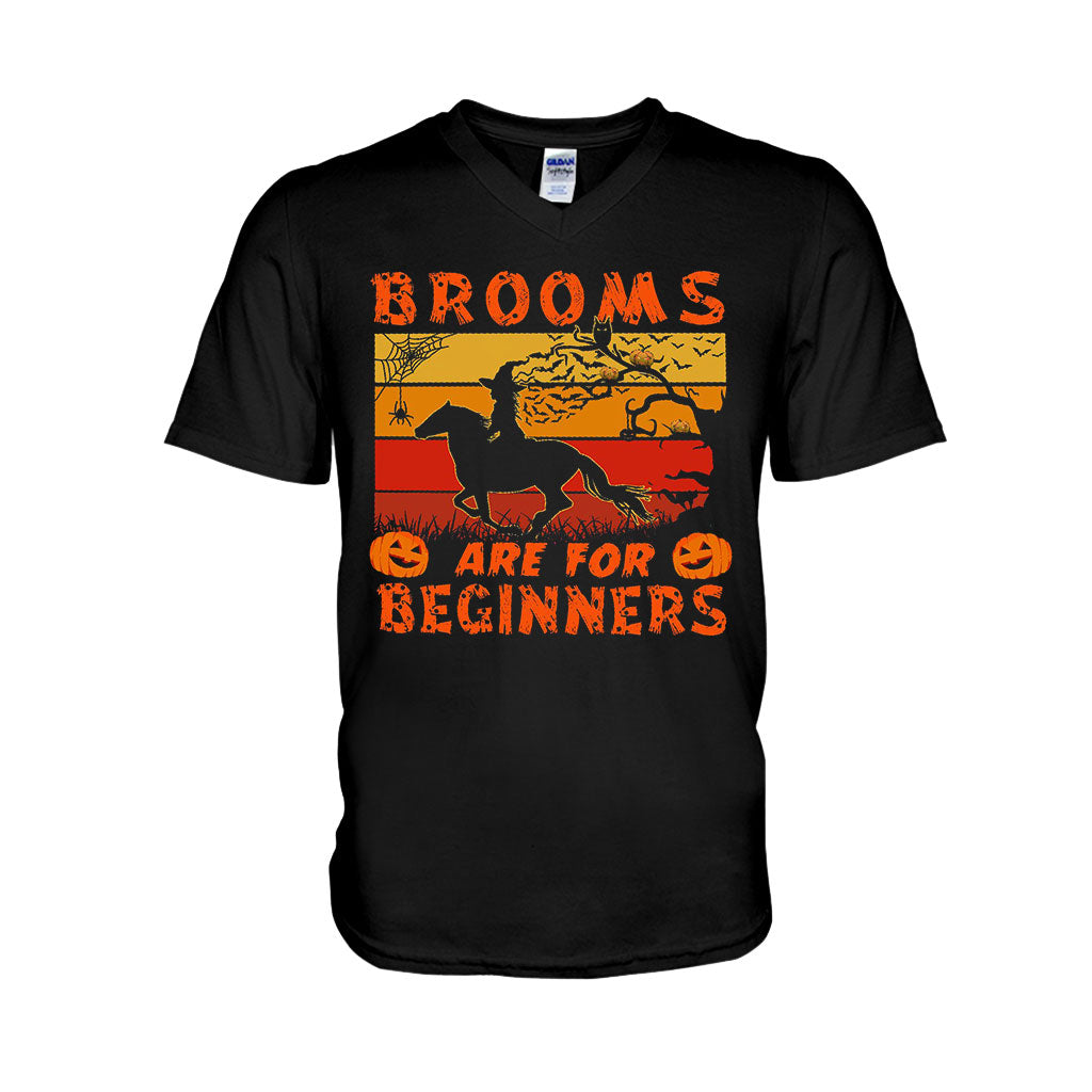 Brooms Are For Beginners Halloween  - Horse T-shirt And Hoodie 092021