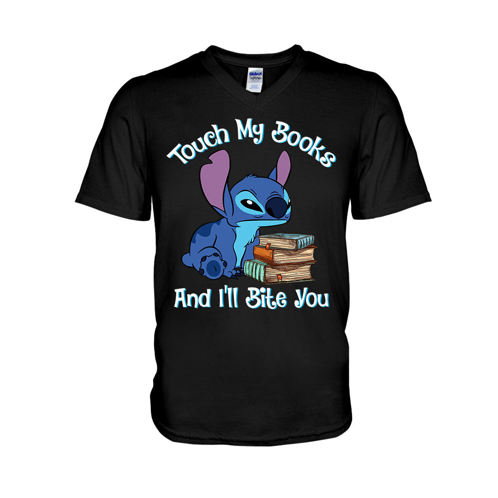 Touch My Books And I'll Bite You -Book T-shirt and Hoodie