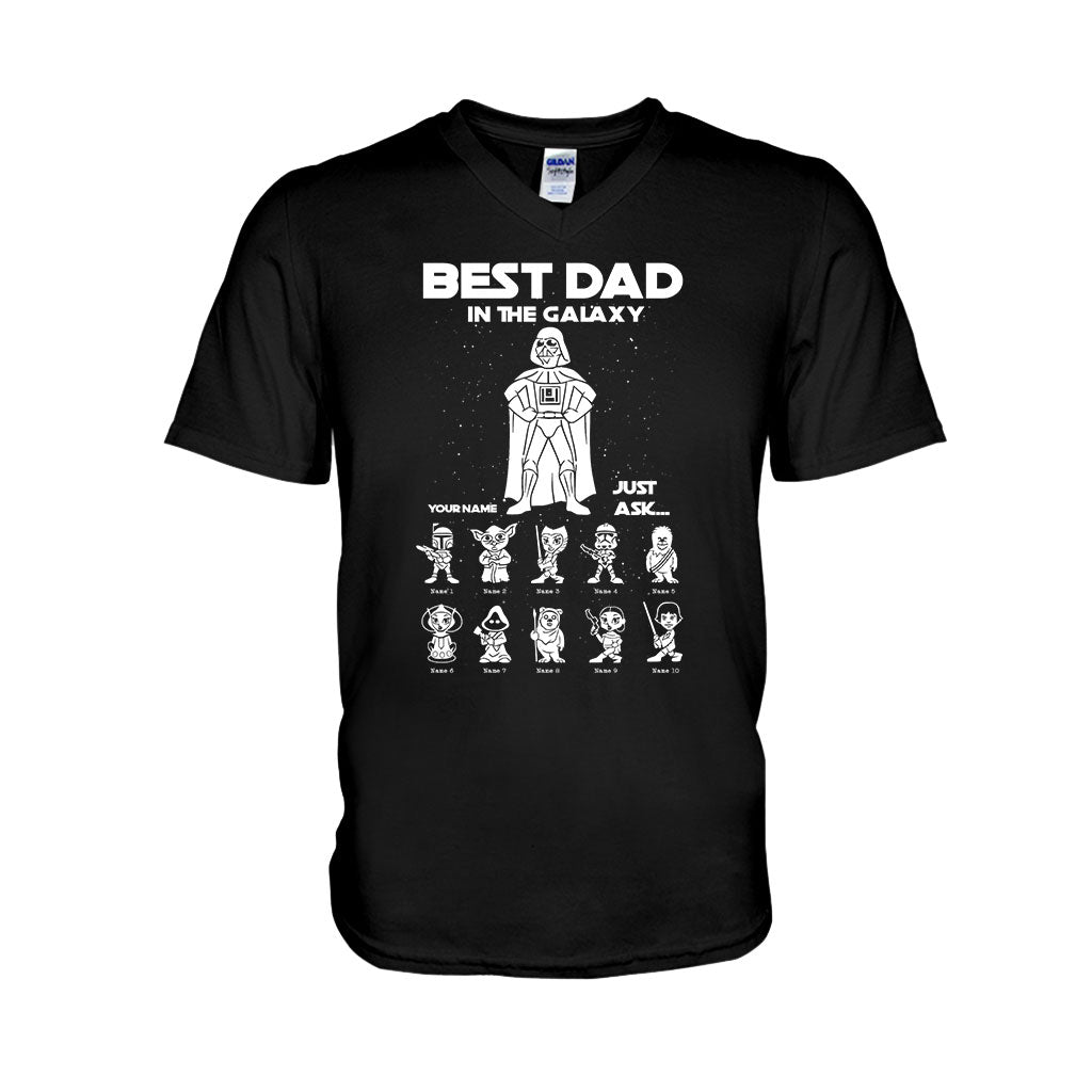 Best Dad In The Galaxy - Personalized Father's Day The Force T-shirt and Hoodie