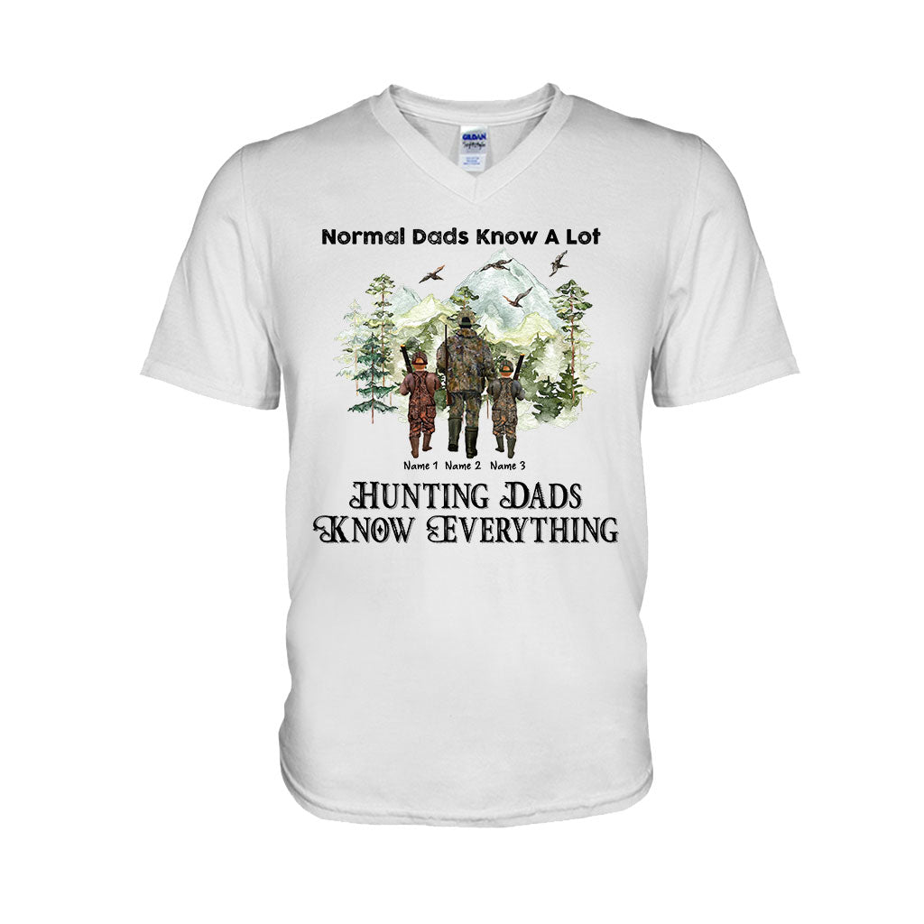 Hunting Dads Know Everything - Personalized Father's Day T-shirt and Hoodie