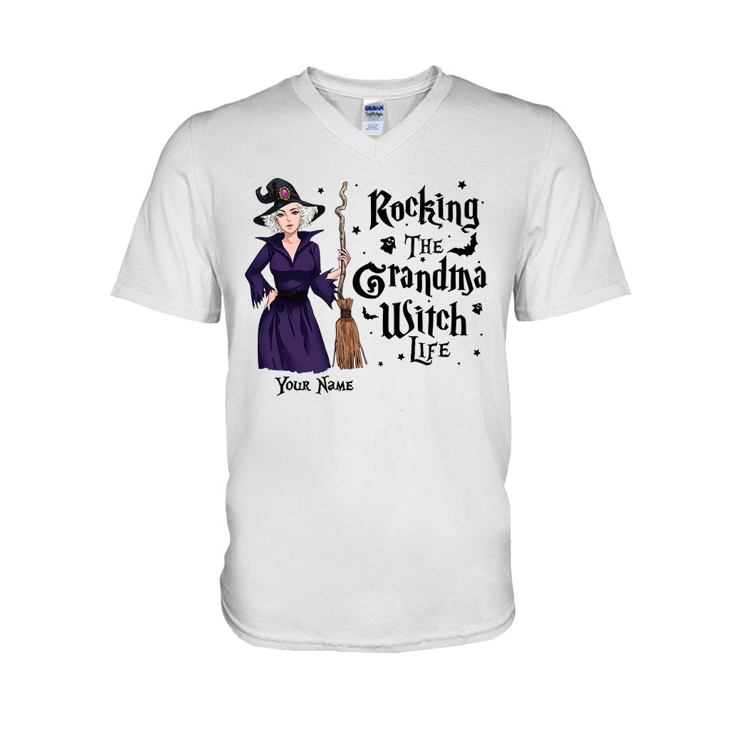 Rocking The Grandma Witch Life - Personalized Witch T-shirt and Hoodie