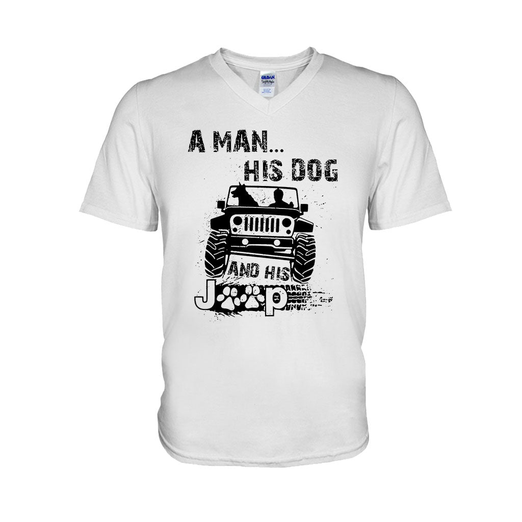 A Man His Dog And His Jp - Car T-shirt and Hoodie 1121