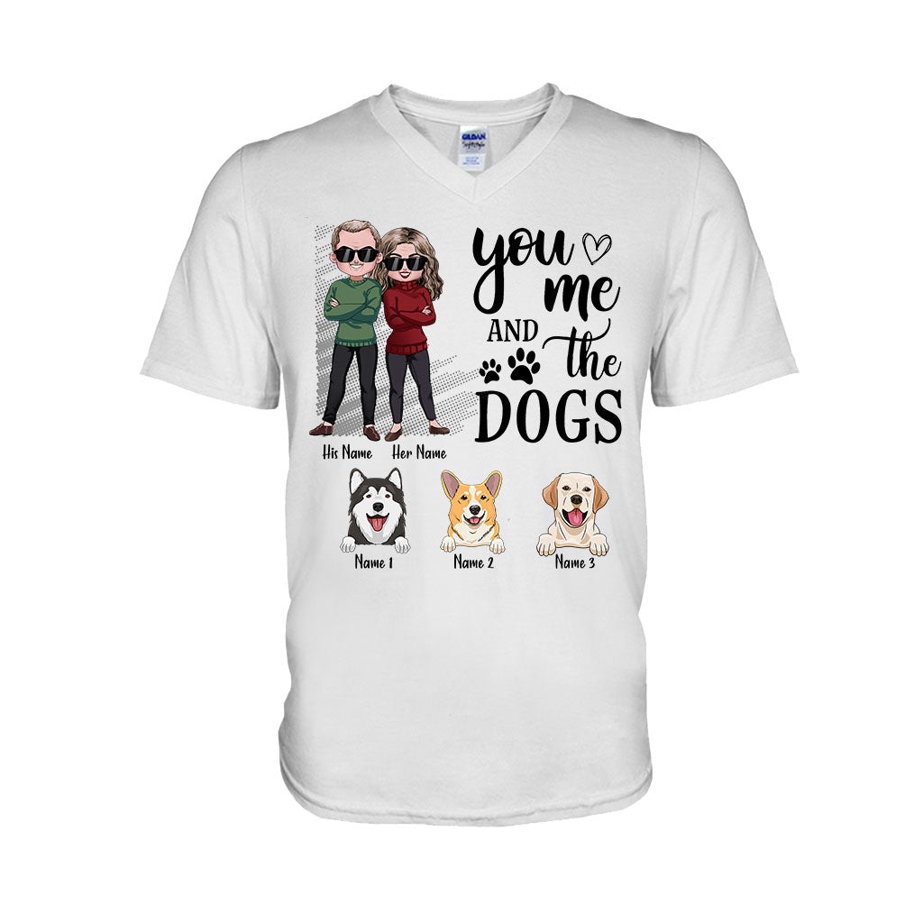 You Me And The Dogs - Personalized Couple T-shirt and Hoodie