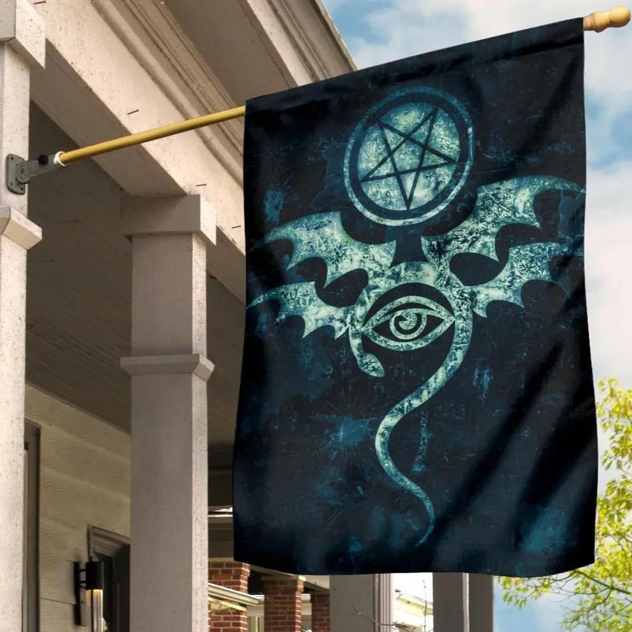 Occult Emblem Of Witchcraft - Witch House Flag 0822