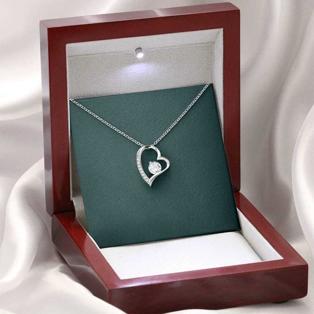 Dear Nana "Hug" Heart From Granddaughter Grandson - Grandma Forever Love Necklace 0921