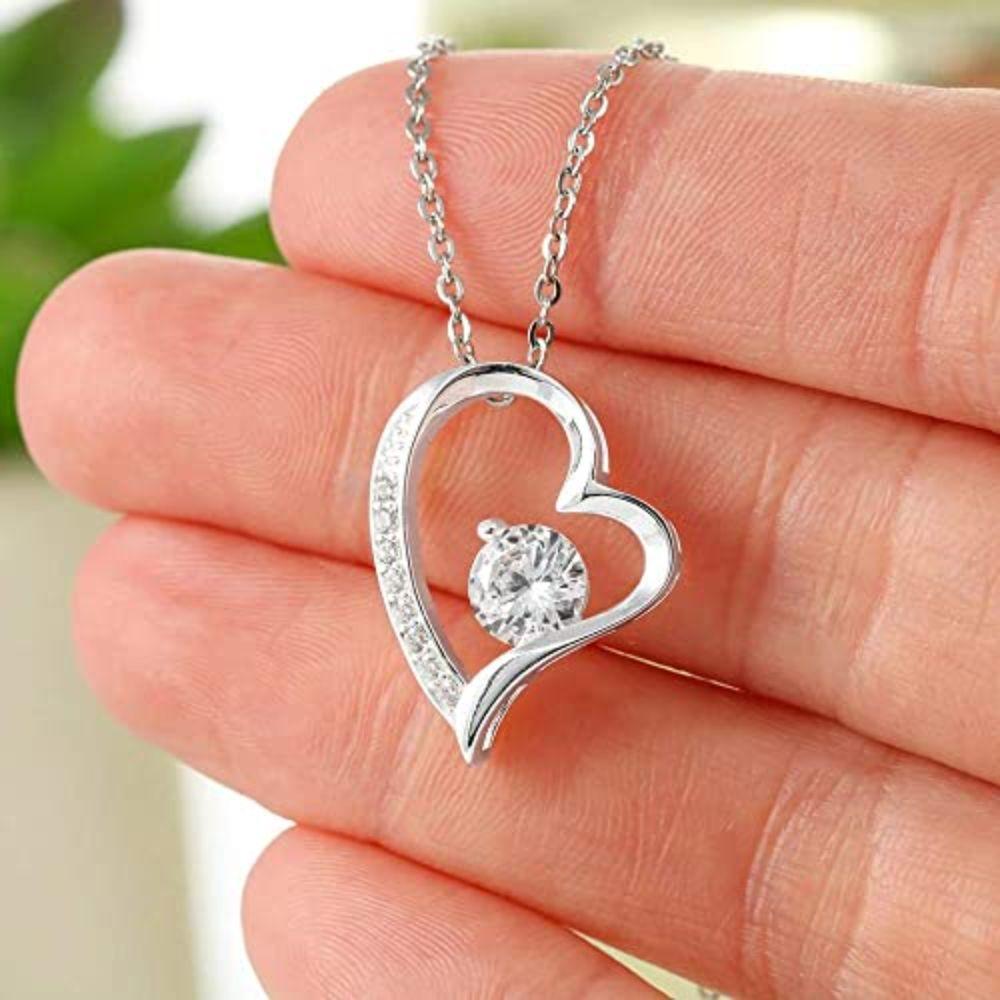 Dear Nana "Hug" Heart From Granddaughter Grandson - Grandma Forever Love Necklace 0921