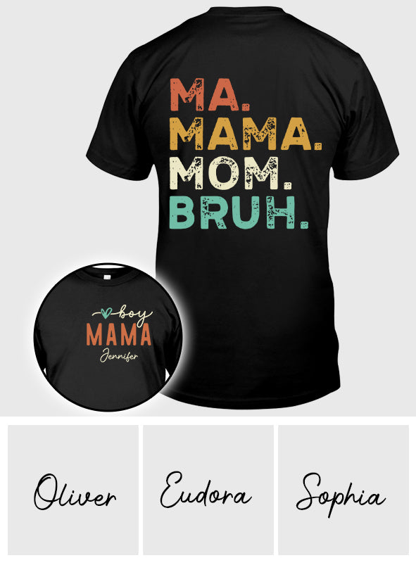 Mama Mom Bruh - Personalized Mother T-shirt And Hoodie
