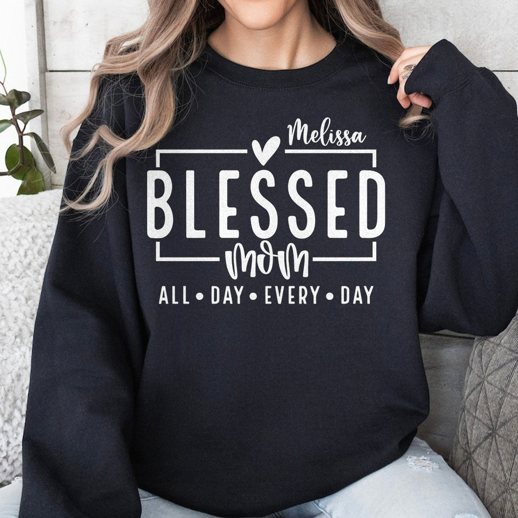 Blessed Mom - Personalized Mother T-shirt And Hoodie