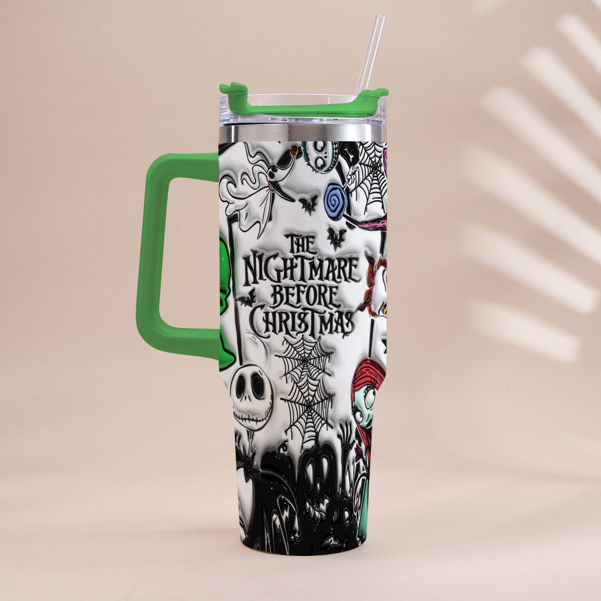 Nightmare - Personalized Nightmare Tumbler With Handle