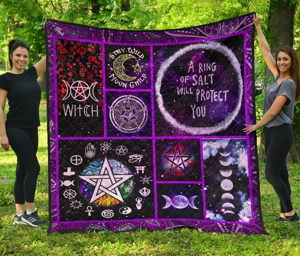 Pentagram Wicca - Witch Quilt 0822