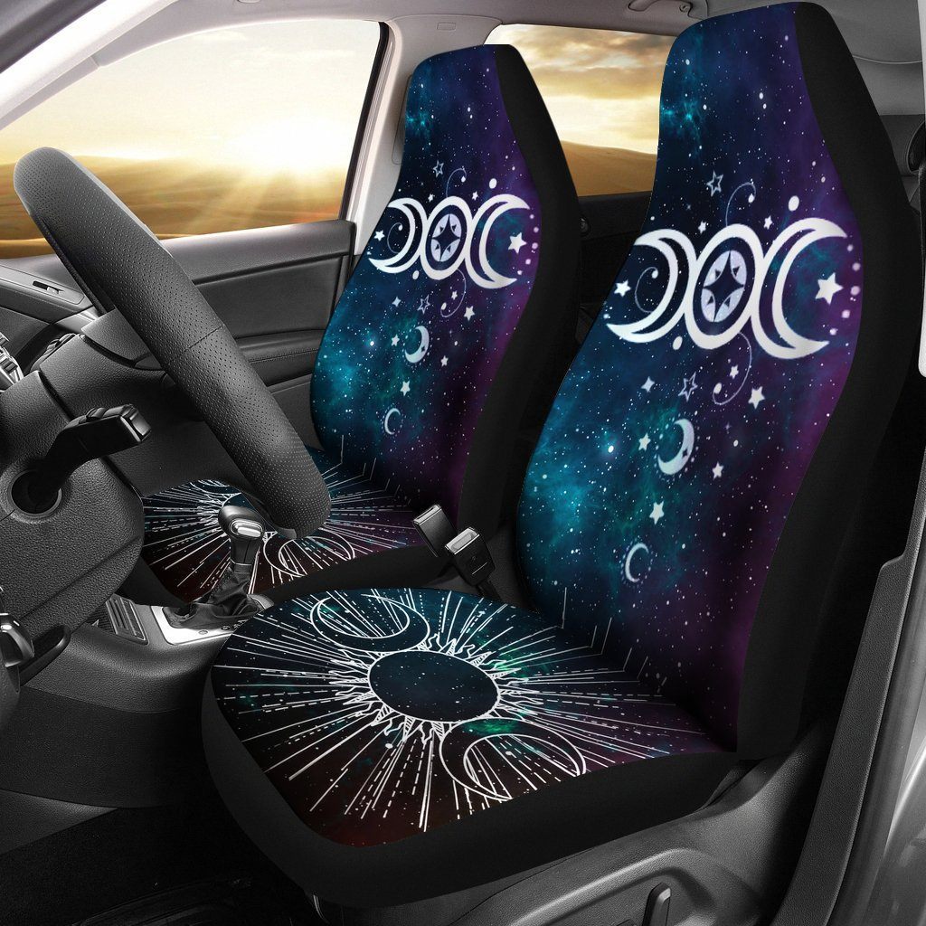 Triple Moon Wicca - Witch Seat Covers 0822