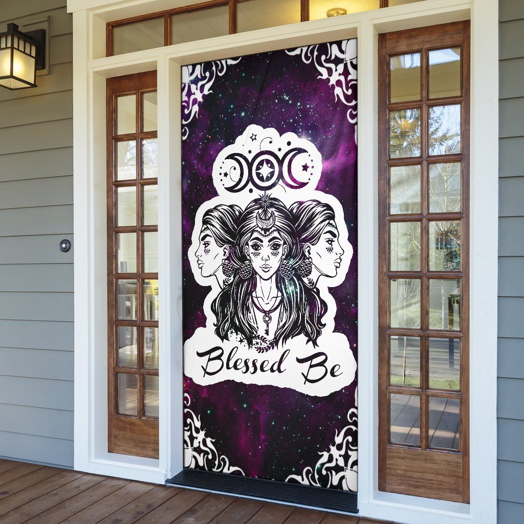 Triple Goddess Wicca - Witch Door sticker 0822