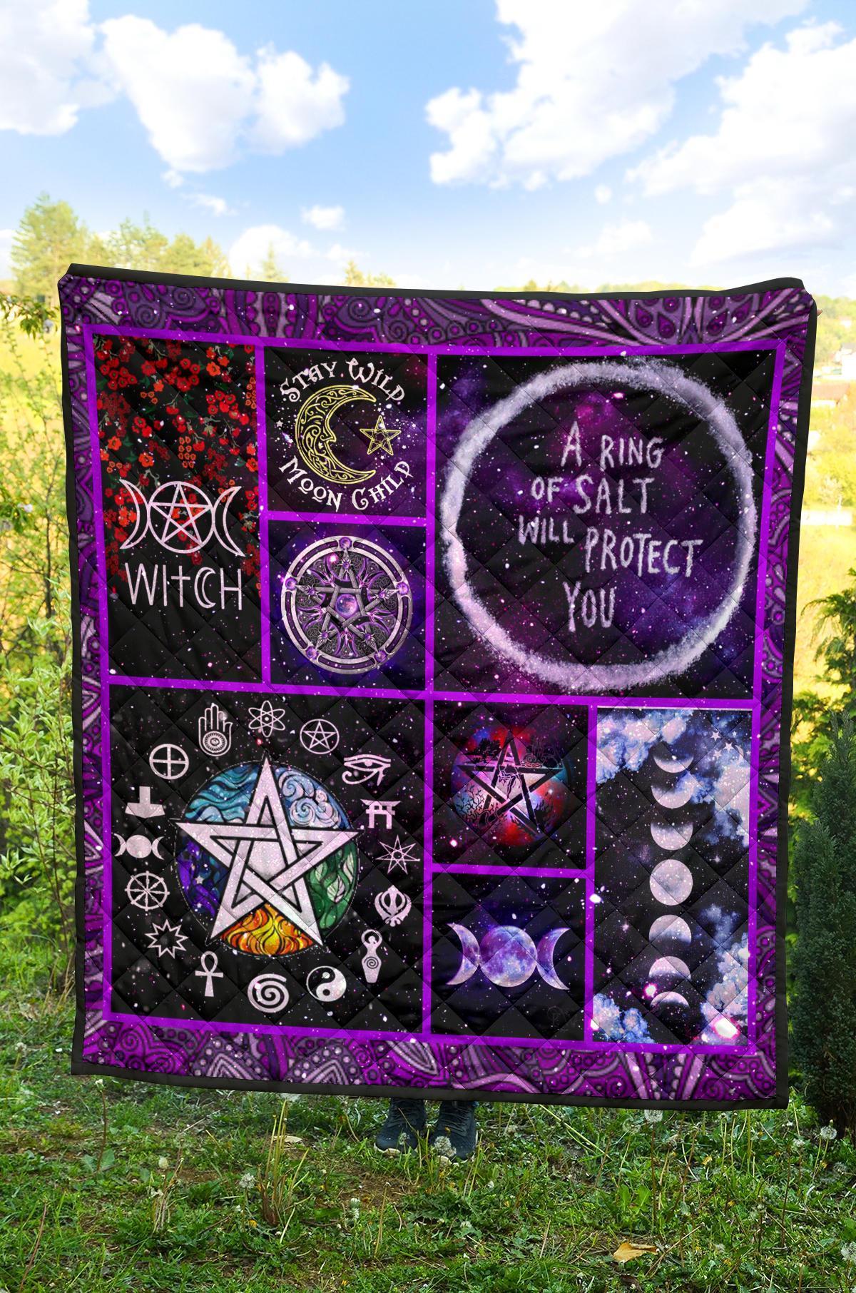 Pentagram Wicca - Witch Quilt 0822