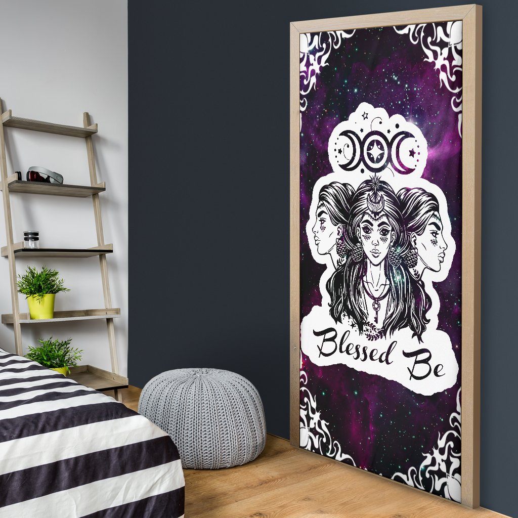 Triple Goddess Wicca - Witch Door sticker 0822