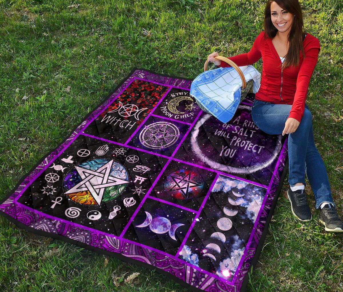 Pentagram Wicca - Witch Quilt 0822