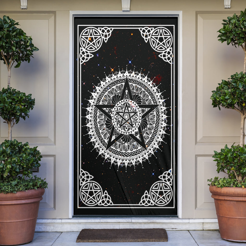 Pentagram Wicca - Witch Door sticker 0822