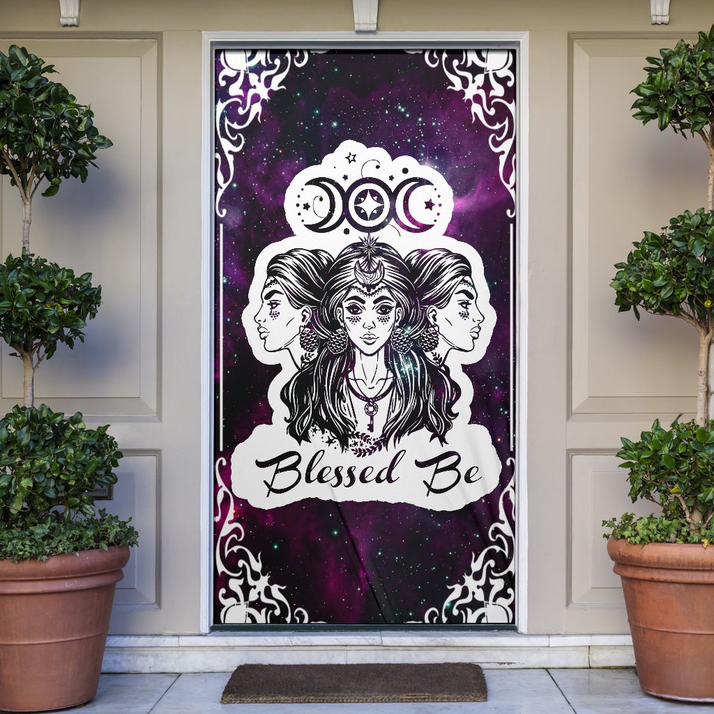 Triple Goddess Wicca - Witch Door sticker 0822