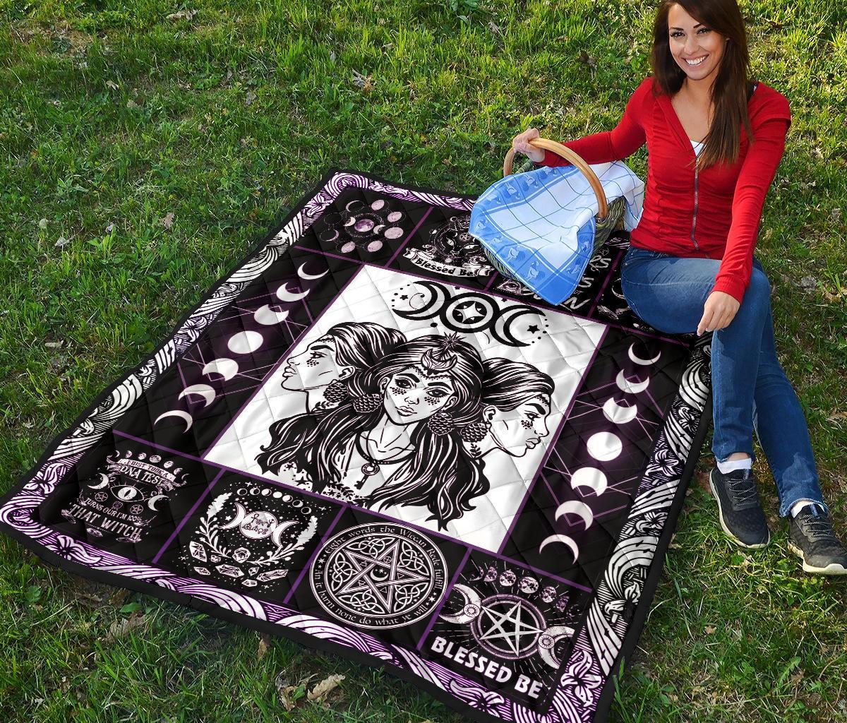 Triple Goddess Wicca - Witch Quilt 0822