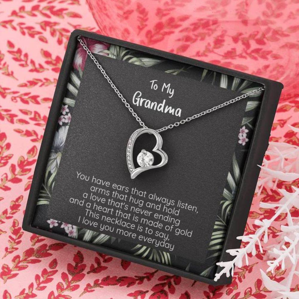 Grandma Gift I Love You More Every Day - Grandma Forever Love Necklace 0921