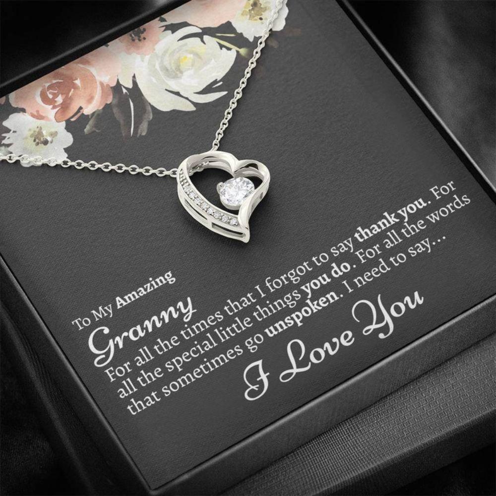 Mother's Day Gift To My Granny - Grandma Forever Love Necklace 0921