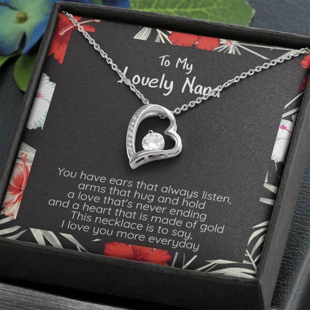 Lovely Nana Gift A Love That's Never Ending - Grandma Forever Love Necklace 0921