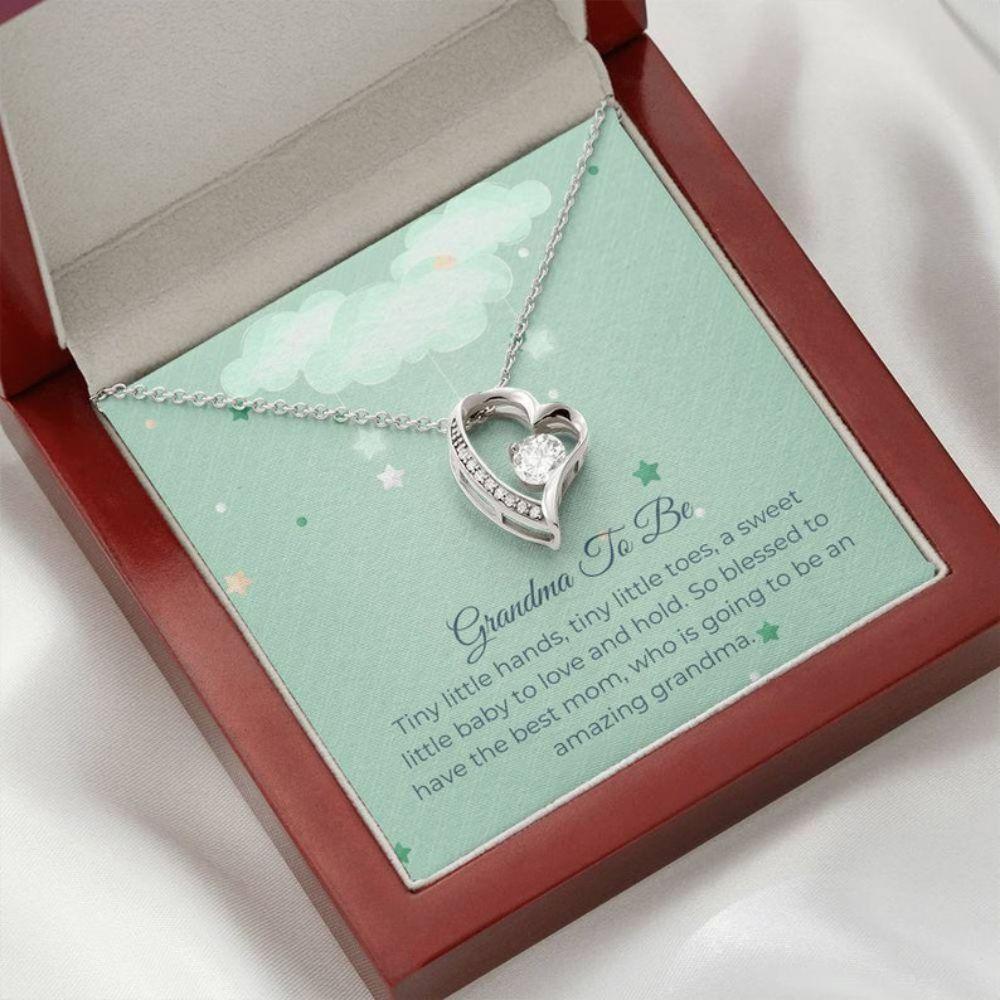 First Time Grandmother New Nana Gift - Grandma Forever Love Necklace 0921