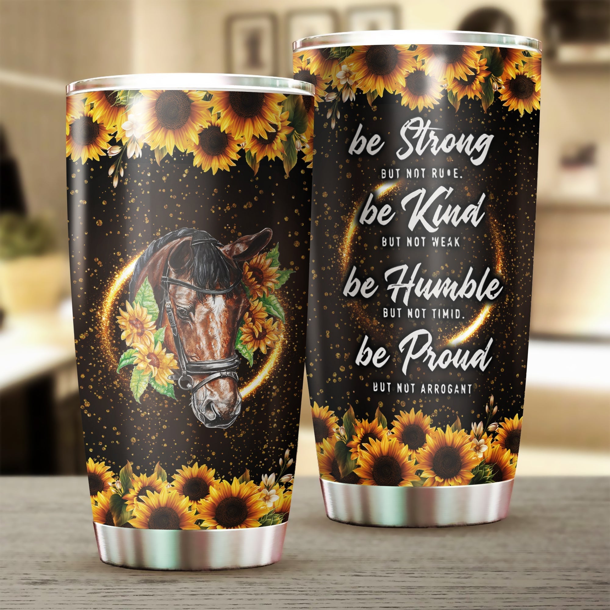 Be Strong Horse Tumbler 0523