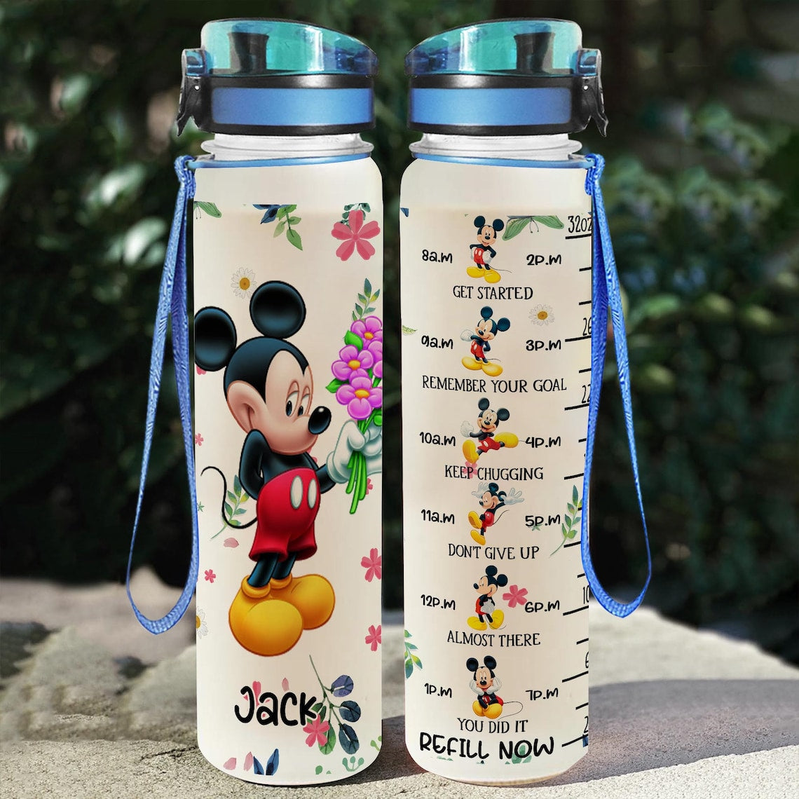 Love Mouse - Personalized Mouse Water Tracker Bottle 0823