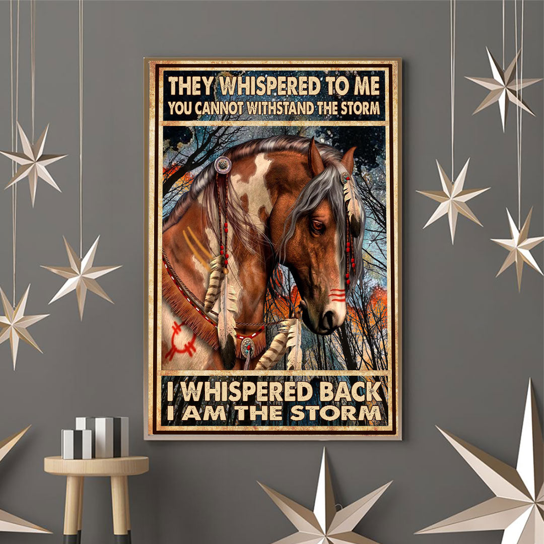 The Devil Whispered In My Ears - Horse Poster